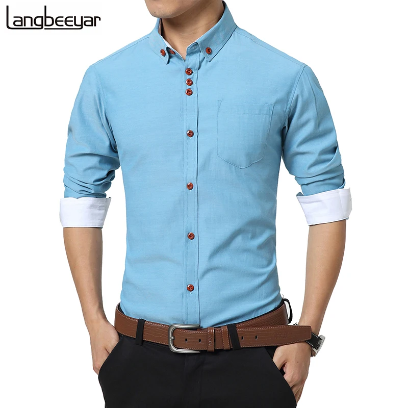 Compra los hombres camisa de manga larga online al por