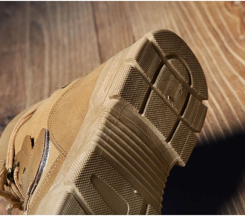 Mens Military Boots' Casual Motorcycle Men Boots Ankle Casual Shoes High Quality Winter Boots Men With Fur Snow Boot Black Brand (3)