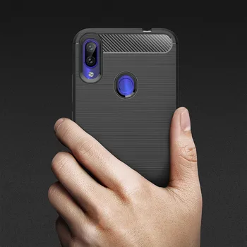 

50PCS Carbon Fiber Protective TPU Silicone Back Cover For Xiaomi Redmi 7A K20 Go S2 6A 5A 5 Plus 4X Note 7 6 5 Pro Phone Case