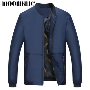 

Jackets Rib Sleeve O-Neck Coat Autumn Gentleman Classic style Business Casual Solid color Casual Fashion MOOWNUC MWC Youth Men