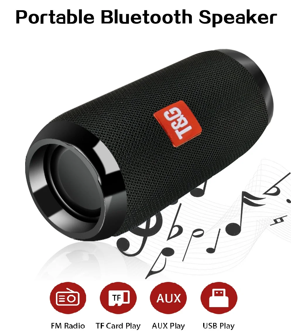 TOPROAD Bluetooth динамик 10 Вт портативный беспроводной стерео колонки ткань наружные водонепроницаемые динамики Поддержка TF карты FM радио USB