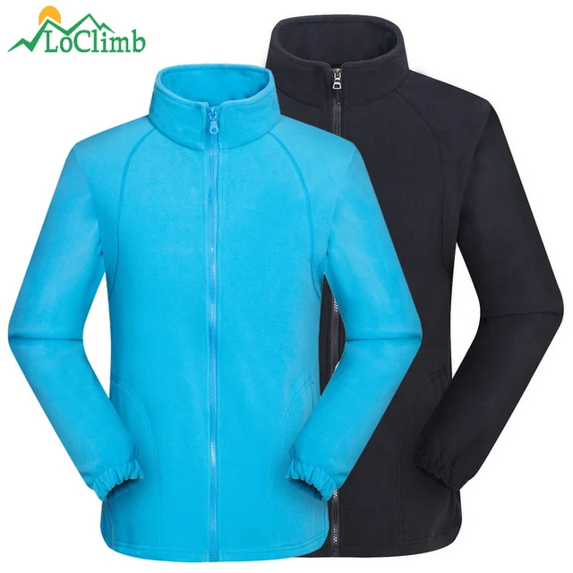 US $11.51 LoClimb Men Women Outdoor Sport Polar Fleece Jacket 2018 Winter Heated Ski Coats Trekking Camping H
