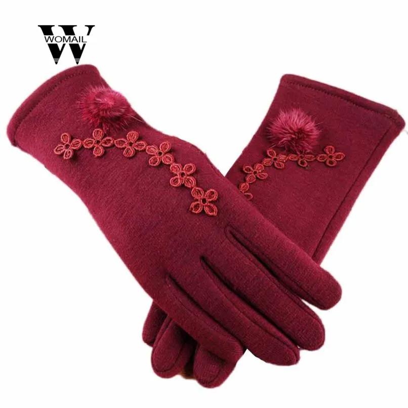 Новые модные женские кашемировые теплые перчатки для вождения, зимние перчатки на запястье, варежки, потрясающие зимние женские перчатки