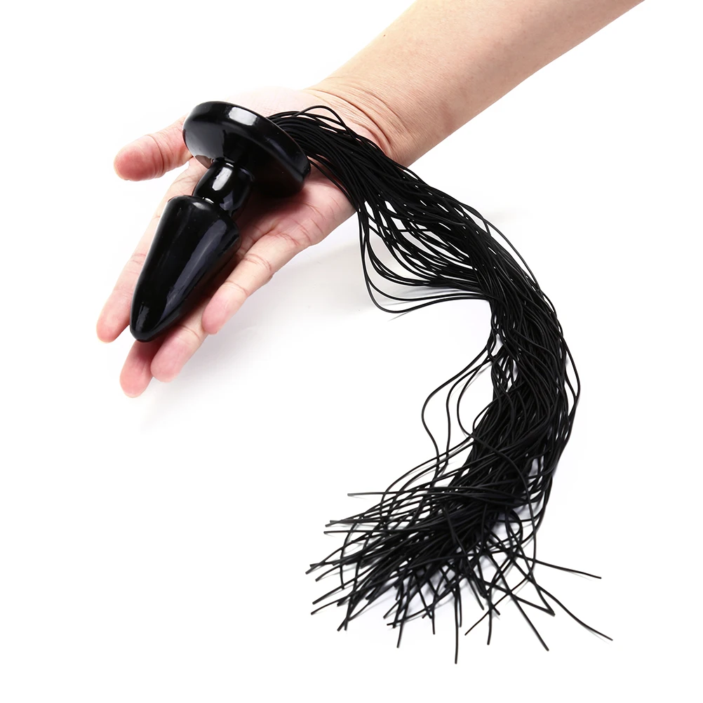 Фетиш животное ролевые игры конь Анальная пробка хвост унисекс конский интимные