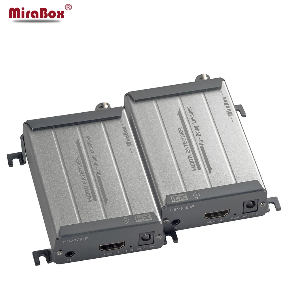 

MiraBox HDMI Extender Over Coaxial Cable Transmit 200m Support 1080p Full HD IR Via Coax Coaxial Cable BNC Port HDMI Over Coax