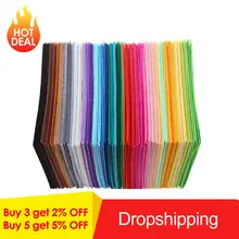 40 шт./компл. Нетканая фетровая Полиэстеровая ткань тканевая войлочная ткань DIY Комплект для шитья кукла ручной толстый домашний декор красочные