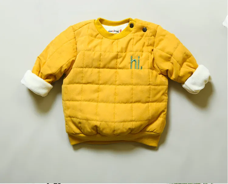 Коллекция года, детская одежда хлопковый шерстяной свитер для мальчиков и девочек, 5 цветов на выбор, верхняя одежда из флиса с добавлением шерсти