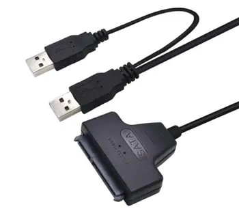 

Usb 2.0 To 7 15 22pin Sata Adapter Cables External Power For 2.5'' Ssd Hdd Hard Disk Drive Converter