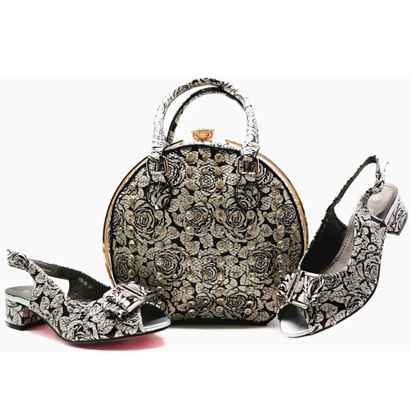 Новое поступление; комплект из итальянских дизайнерских туфель и сумочки; высококачественные свадебные туфли в африканском стиле; женские