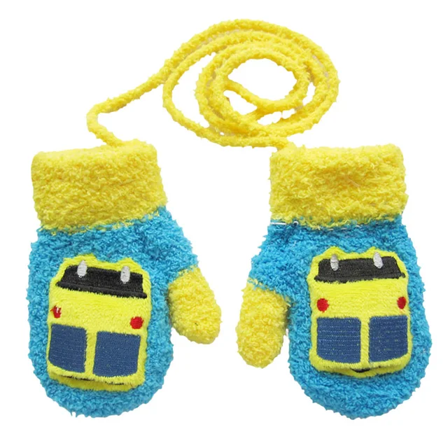 Buy Winter Baby Gloves Beep Sound Animal Style Neck