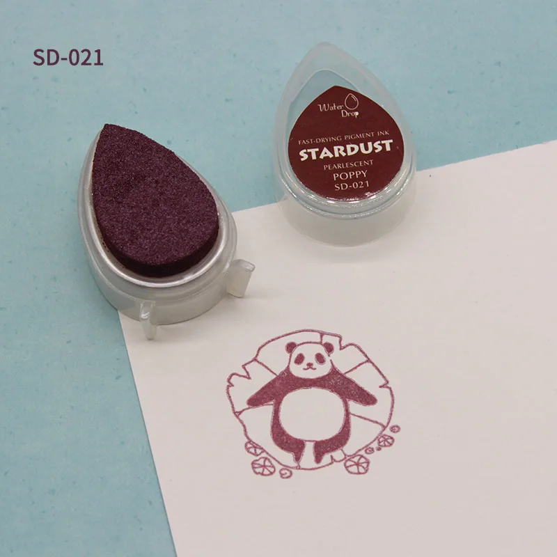 10 шт. водяная капля блеск чернил pad перламутровый штамп-поделка inkpad(упаковка из 10