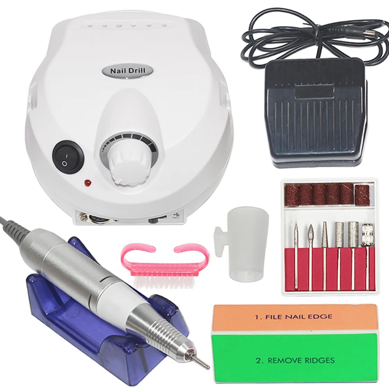 

30000 RPM Electric Nail Drill Machine Electric Manicure Machine Drills Accessory Pedicure Kit Nail Drill File Bit Nail Tools