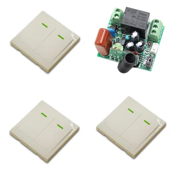 

315Mhz AC 220V 1CH Remote Control Switch Radio Light Switch 1 Channel 10A Wireless Relay Receiver Transmitter Fixed Code