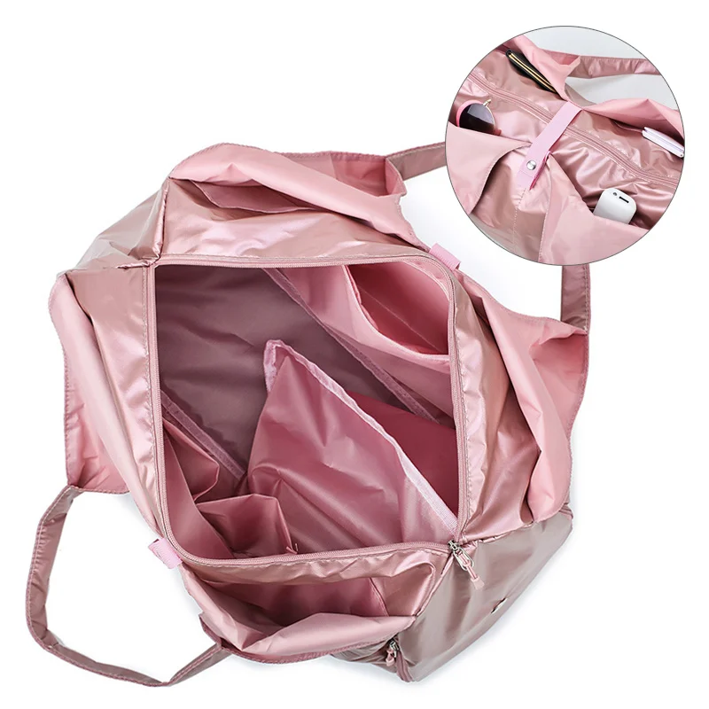 Yoga Mat Bag Fitness Gym Bags Sac De Sport For Women Men Glitter Pink Training Gymtas Mummy Sports Tas Silver Sporttas XA35A 