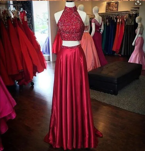 dark-red-long-homecoming-2019-two-pieces-sparkly-beaded-crop-top-front-split-formal-evening-occasion-cocktail-party-prom-gowns-cheap