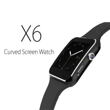 2016 neue Bluetooth Smart Uhr X6 Smartwatch sport uhr Für Apple iPhone Android-Handy Mit Kamera FM Unterstützung SIM free Lieferung