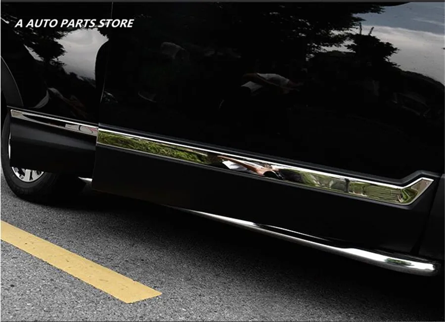Нержавеющая сталь Боковая дверь кузова под давлением накладка линии GARNISH наклейки аксессуары 6 шт./компл. для Хонда сrv CR-V