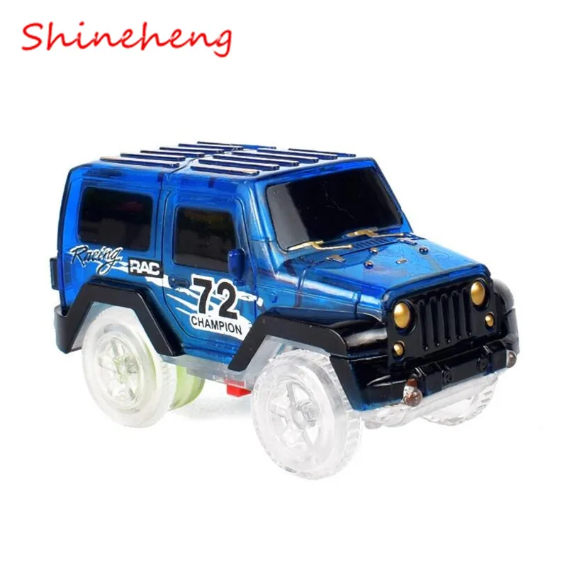 Shineheng Magic Electronics LED Cars Toys Flashing Lights Racing Car Boys Birthday Gift Kids Toy Play