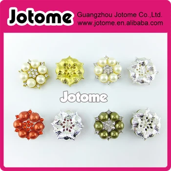 

Big sale !!! 100pcs Flat back rhinestone button mix color