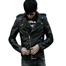 5XL, бюст 120 см, лацкан, молния, длинный рукав, короткая мужская куртка из искусственной кожи, пальто, академический стиль, красивые, индивидуальные, простые куртки