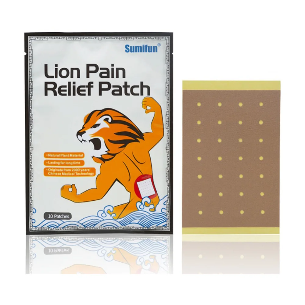 

10Pcs/bag Lion Pain Rlieving Arthritis Self Adhesive Medical Plaster Pain Relief Patch Sore Muscles Plaster Chinese Medicine