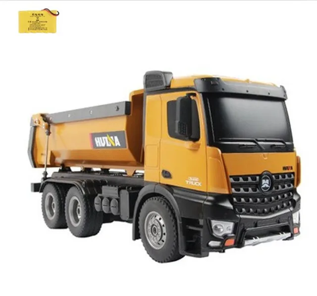 New Boy Electric RC Truck Toy 1:14 10CH 2.4G Free Lift Wireless Remote Control Bucket Dump Machineshop Truck With Sound Lighting