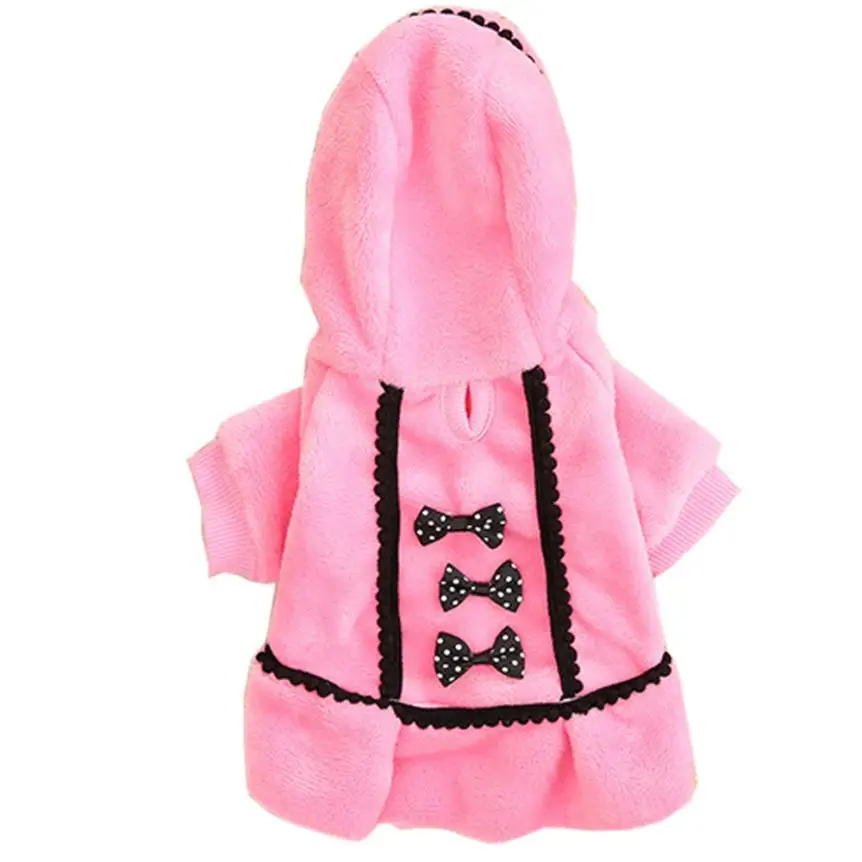 Курта для собак Одежда, принадлежности для домашних питомцев зимняя одежда для щенка костюм Одежда для собак Одежда для домашних животных - Цвет: Pink