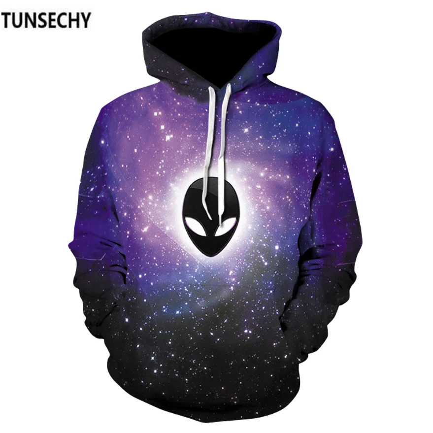 

TUNSECHY Skull 3D Digital printing Hoodies Sweatshirt Men's Pullover Autumn Winter Hip Hop Tracksuit Hoodie Free transportation