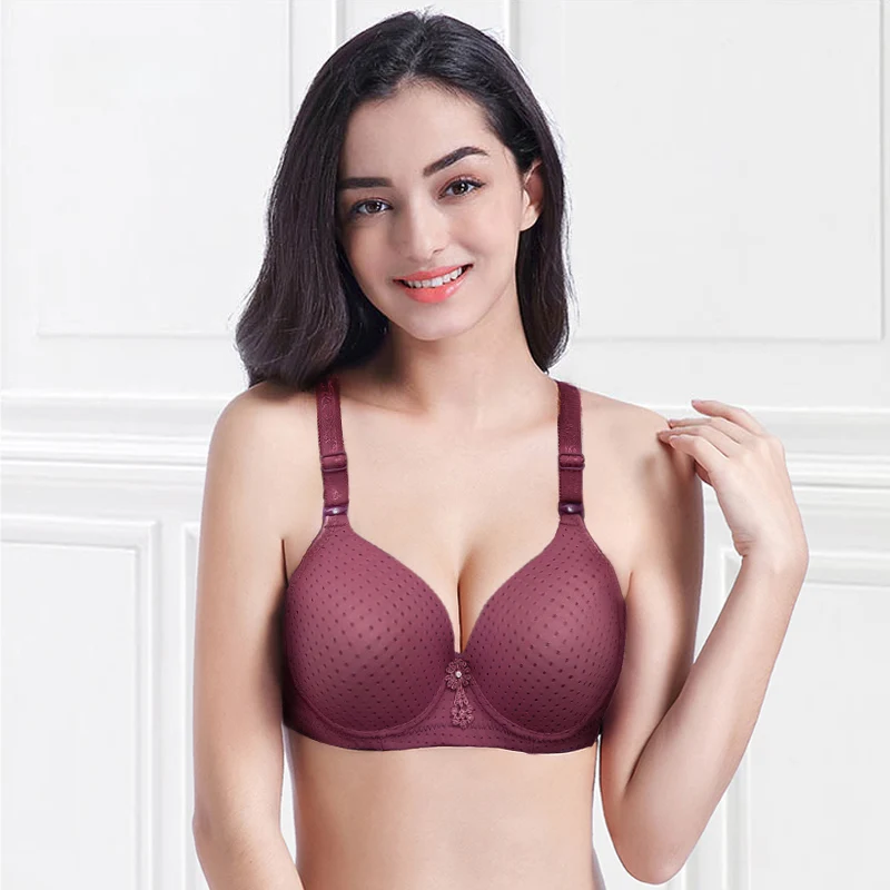 

Women Wireless Bras Comfortable Sexy Female Underwear Brassiere 36-42 B C Cup Wire-free Sexy Floral Lingerie 0071