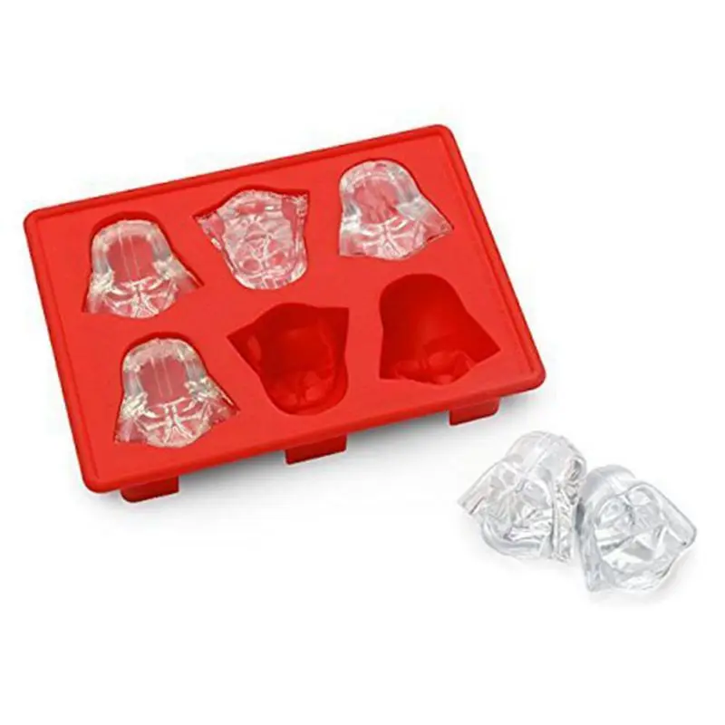 Lovely Star Wars Ice Tray Silicone Mold Ice Cube Tray Chocolate Mould Death Star Darth Vader R2D2 Hans Solo Falco