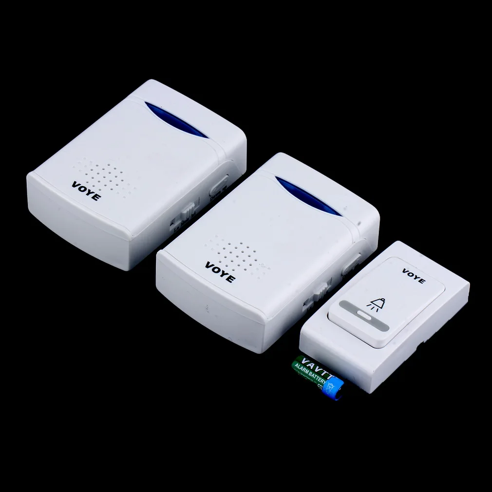 Portable Twin Pack Wireless Cordless Door Bell Chime 100M Range Brand