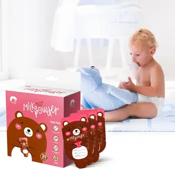 

Baby Out Of Disposable Milk Powder Storage Bag Mother Must-have Portable Milk Powder Box 30 Compartment Sealed Bag Set