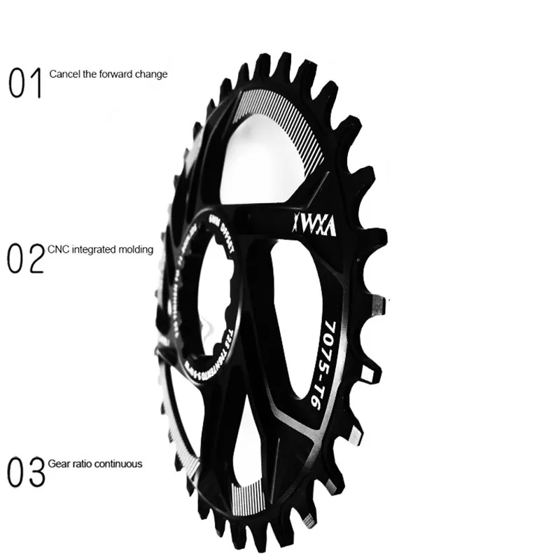 VXM велосипедная Звездочка 30T 32T 34T 36T 38T узкая широкая велосипедная Звездочка для GXP XX1 X9 XO X01 CNC AL7075 шатун со звездами для велосипеда запчасти