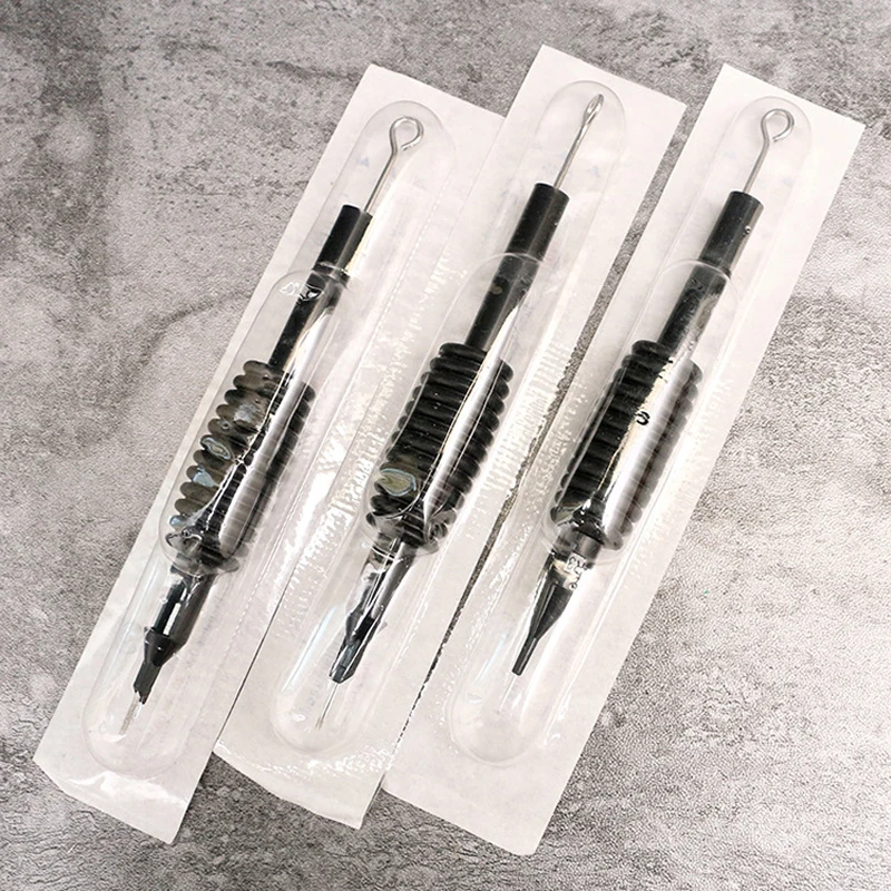 10pcs Tattoo Grip 5/7/9/11/13/15M1 Sterile Disposable Nozzle Needle Tip Tube Permanent Makeup Supplies 19mm|Тату-держатели| |