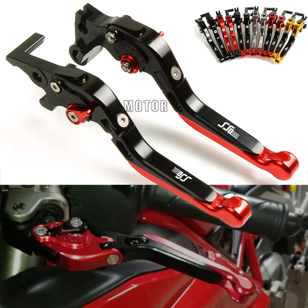 

CNC Adjustable Motorcycle Brake Clutch Levers For DUCATI 748 750SS 900SS 1000SS 996/998/B/S/R GT1000 M900 M1000 MS4 MS4R