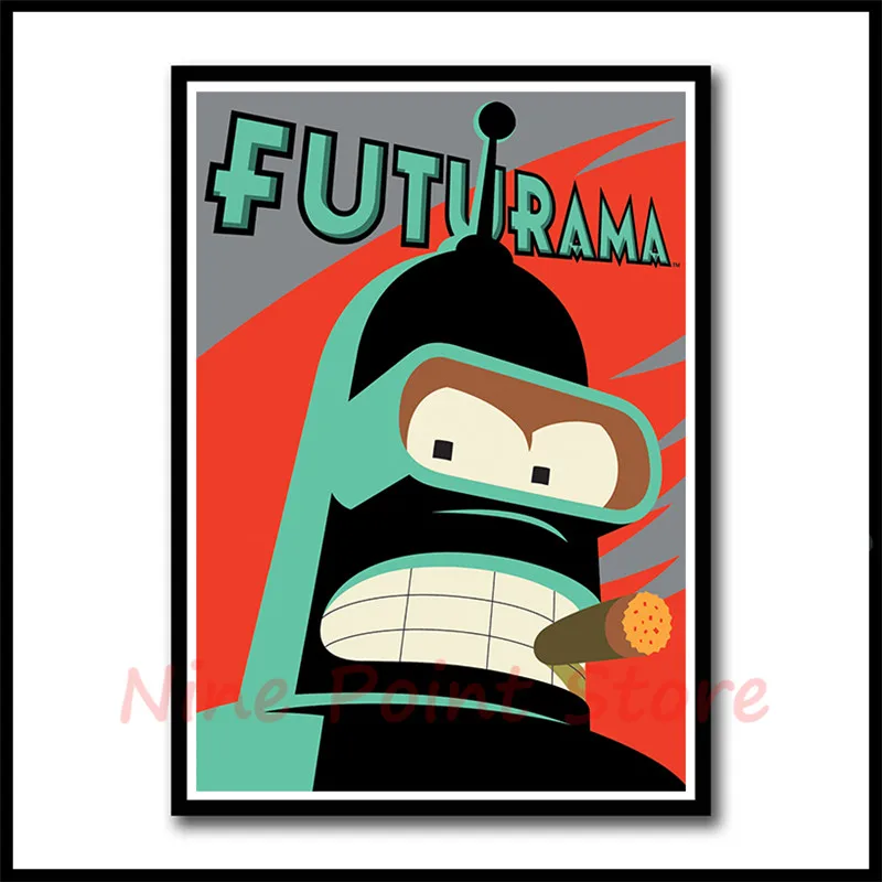 Futurama Американский комикс ТВ серия бумага с покрытием плакат стены искусства картины плакаты и принты для гостиной домашний декор бескаркасные