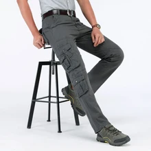 4 цвета наружные тактические походные Мужские штаны Повседневная тренировочная хлопковая дышащая мульти карманная Военная, Армейская, камуфляжная брюки