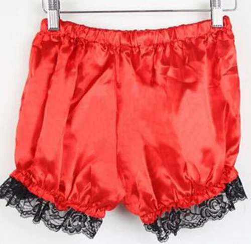 Сексуальные женские безопасные кружевные шорты, колготки, нижняя часть под брюки, шорты - Цвет: Красный