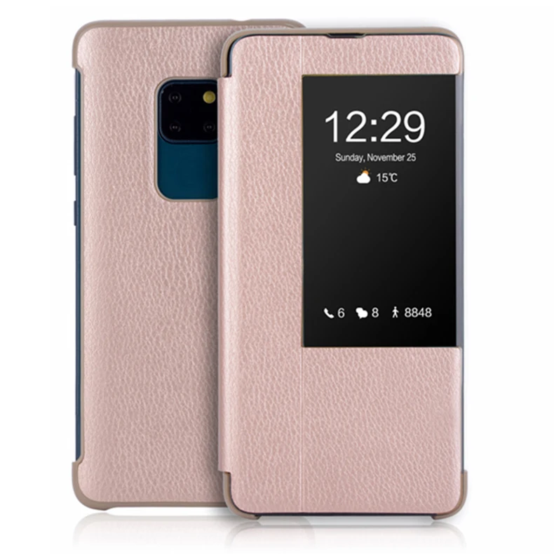 מקורי תצוגה חכמה מקרה עבור Huawei Mate 20 פרו אוטומטי שינה השכמה Flip כיסוי טלפון דק מקרה עבור Huawei mate20 Fundas קאפה