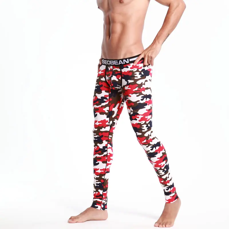 Seobean colorful Camouflage cotton Long johns fashion male legging pants