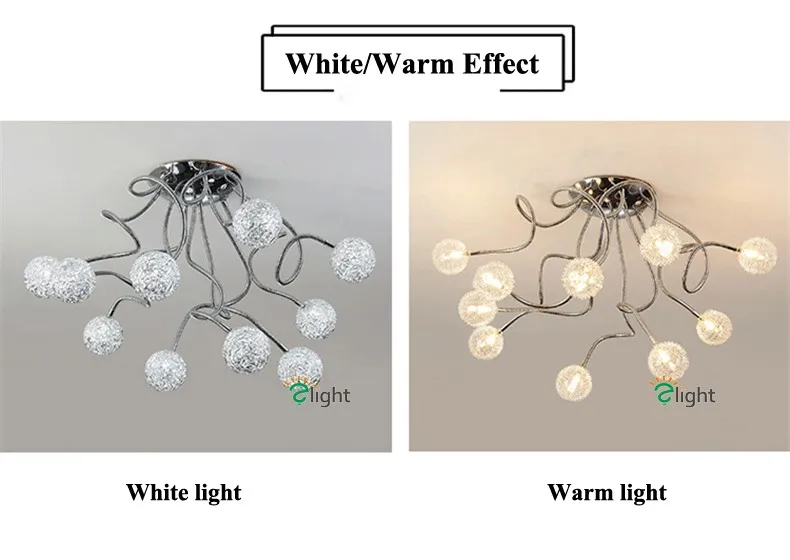 Европейский блеск цинковый сплав светодиодные люстры освещение Обеденная светодиодные потолочные люстры-светильники Спальня люстра, светильник