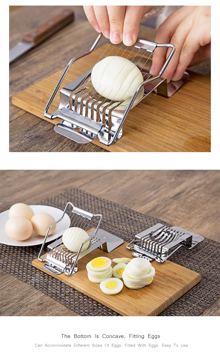 OYOURLIFE Stainless Steel Egg Slicers Multi-function Egg Luncheon Meat Fruit Cutter Cooking Gadgets Kitchen Accessories