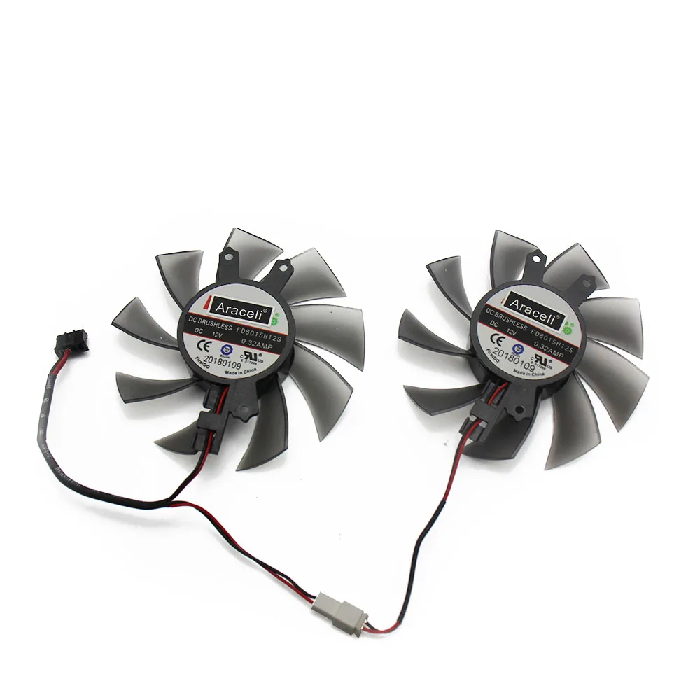 FD8015H12S 75 мм GTX1050 VGA вентилятор для видеокарты GALAX KFA2 GTX 1050Ti EXOC Вентилятор охлаждения