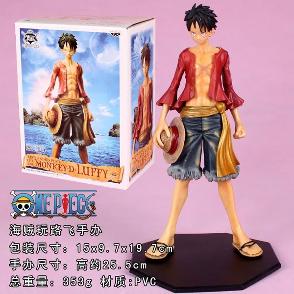 Hot Japanese Anime Huge Action &amp Toy Figures One Piece Luffy PVC Dolls Figure Collectible Model 25 cm | Игрушки и хобби