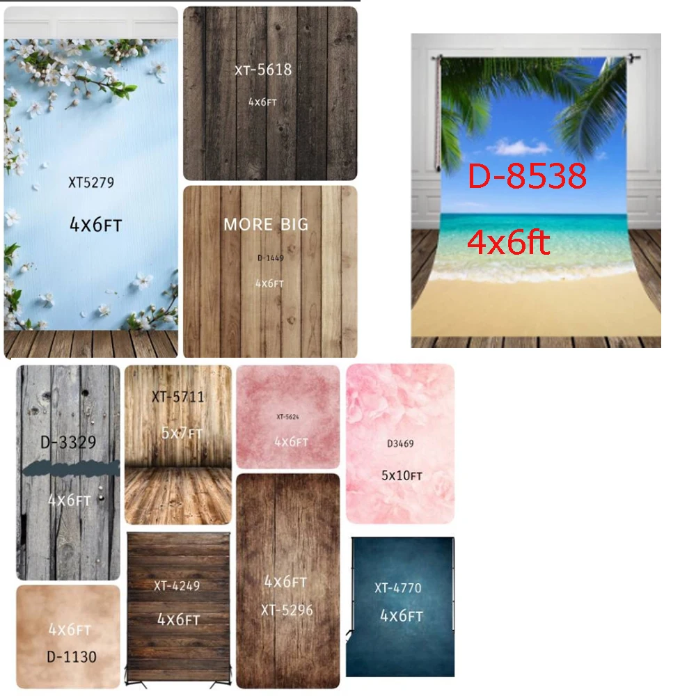 

12pc 4x6ft cotton customized photography backdrop photo background studio props