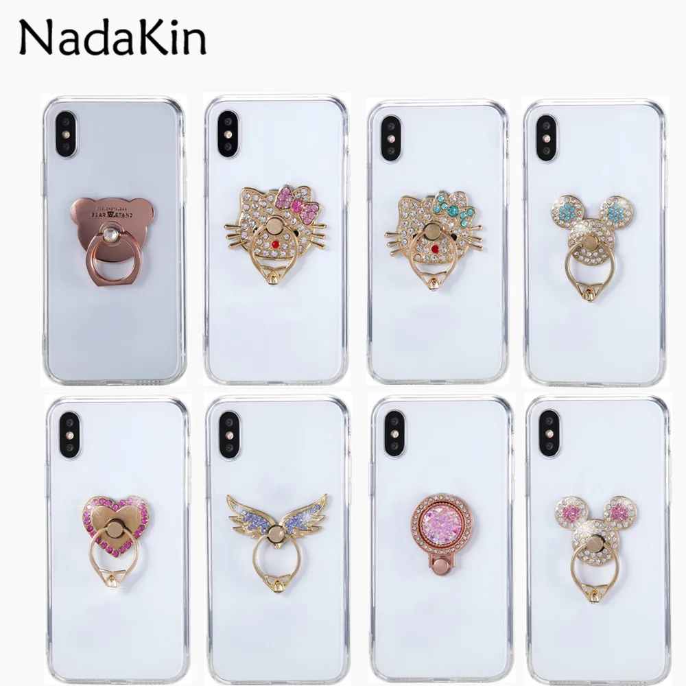 

Jewelled Hard PC Acrylic Clear Case for Huawei Honor 5C 8 8X V8 8 10 Lite 9 V9 Play Magic V10 7X 7S Mate 9 10 Pro Maimang 5 6