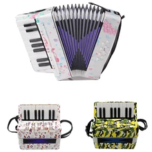 Новинка, 17 ключей, 8 басов, аккордеон для начинающих, развивающий музыкальный инструмент, игрушки, Идеальный тон для любителей музыки, Детский пазл, подарок