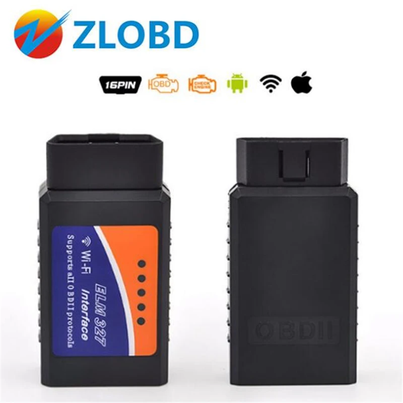 OBD2 автомобильный диагностический инструмент ELM327 V1.5 WIFI адаптер сканер для iPhone IOS