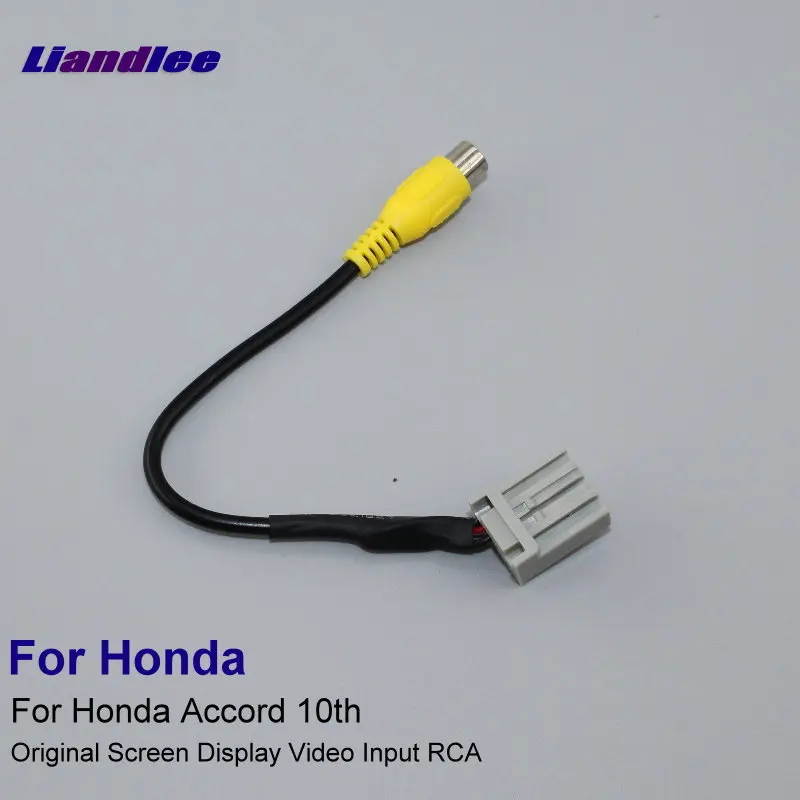 Liandlee Автомобильная камера заднего вида RCA адаптер провод для Honda Accord/Inspire 10 2017 ~ 2018