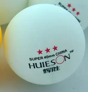 HUIESON супер качество 3 звезды тренировочный шарики для пинг понга, шарики для настольного тенниса/шарики для пинг понга, пригодный для Роботы 100 шт./пакет - Цвет: White Super